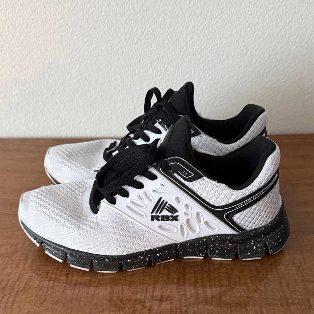 RBX Black and White Running Shoes